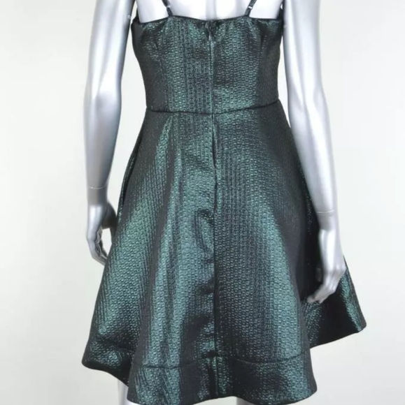 AQUA Green metallic dress - Picture 3 of 3